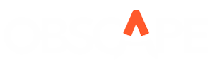 Obscape logo white version